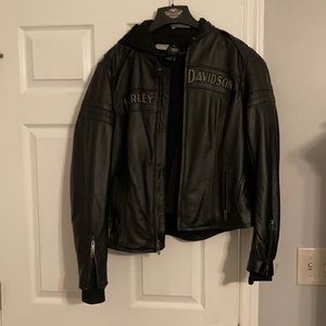 2 piece Ladies Harley Leather Jacket Size XL